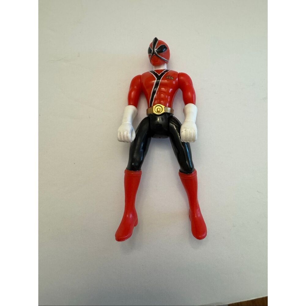 Red Samurai Power Ranger Action Figure 4-1/2" Tall - Picture 2 of 4